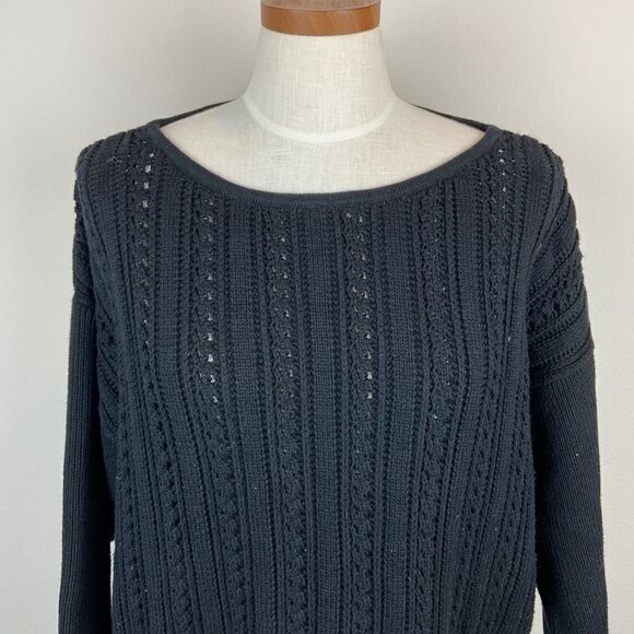 Point Sur Boxy Pointelle Sweater - Picture 3 of 7